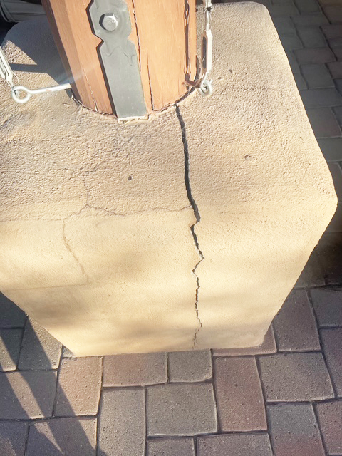 Tucson Arizona Stucco Damage before
